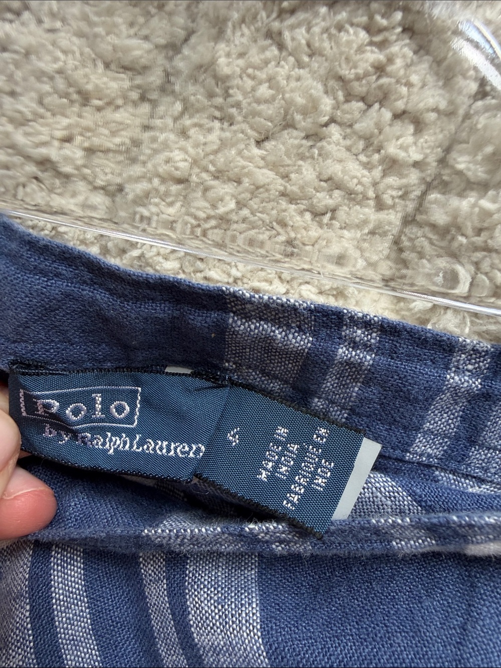 Polo by Ralph Lauren Navy and White Plaid Maxi Skirt - Picture 2 of 3